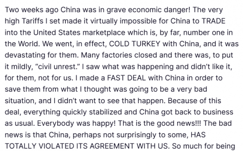 突发！特朗普撕毁中美贸易协议！